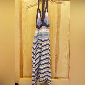 Pink Rose halter dress—Size S